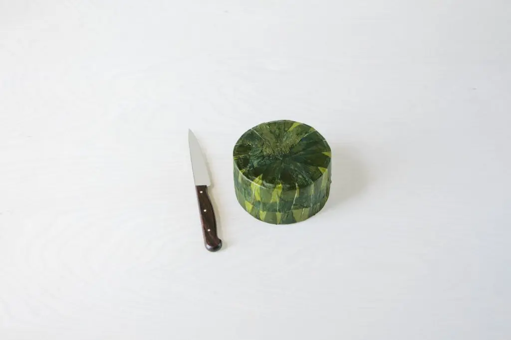 Wild Garlic Yarg - whole view