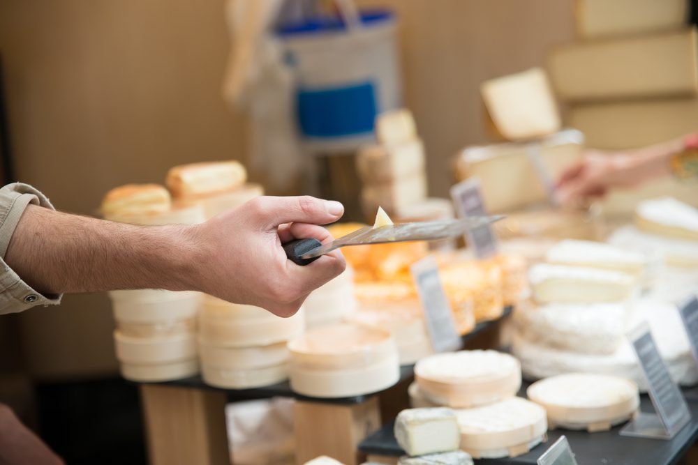Cheese,Tasting in a Shop