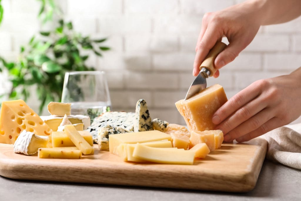 cutting cheese