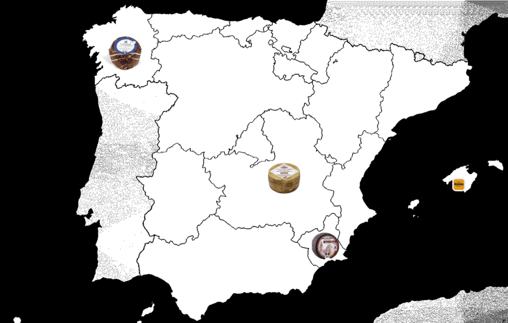 Spanish cheese map Noemie